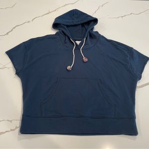 Anthropologie Sundays Oversized Cropped Hoodie